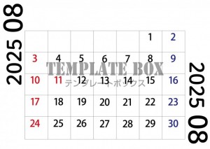 ２０２５年８月カ…