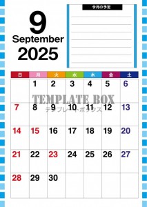 ２０２５年９月カ…