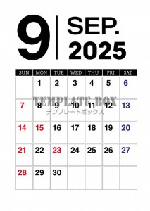 ２０２５年９月カ…