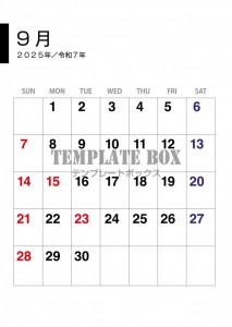 ２０２５年９月カ…