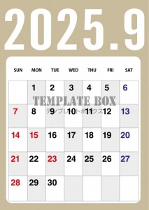 ２０２５年９月カ…