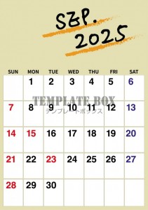 ２０２５年９月カ…