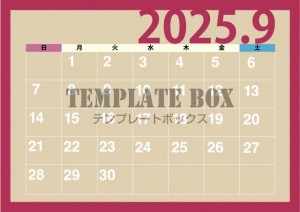 ２０２５年９月カ…