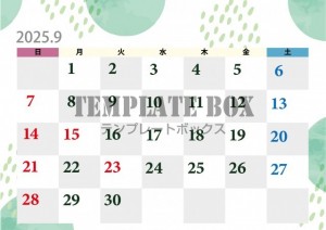 ２０２５年９月カ…