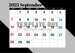 ２０２５年９月カ…