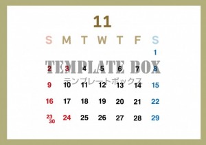 ２０２５年１１月…｜無料テンプレート｜カレンダー｜無料