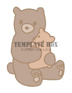 子グマを抱っこし…