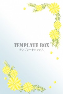 1月の花のデザイ…｜無料テンプレート｜メッセージカード｜無料