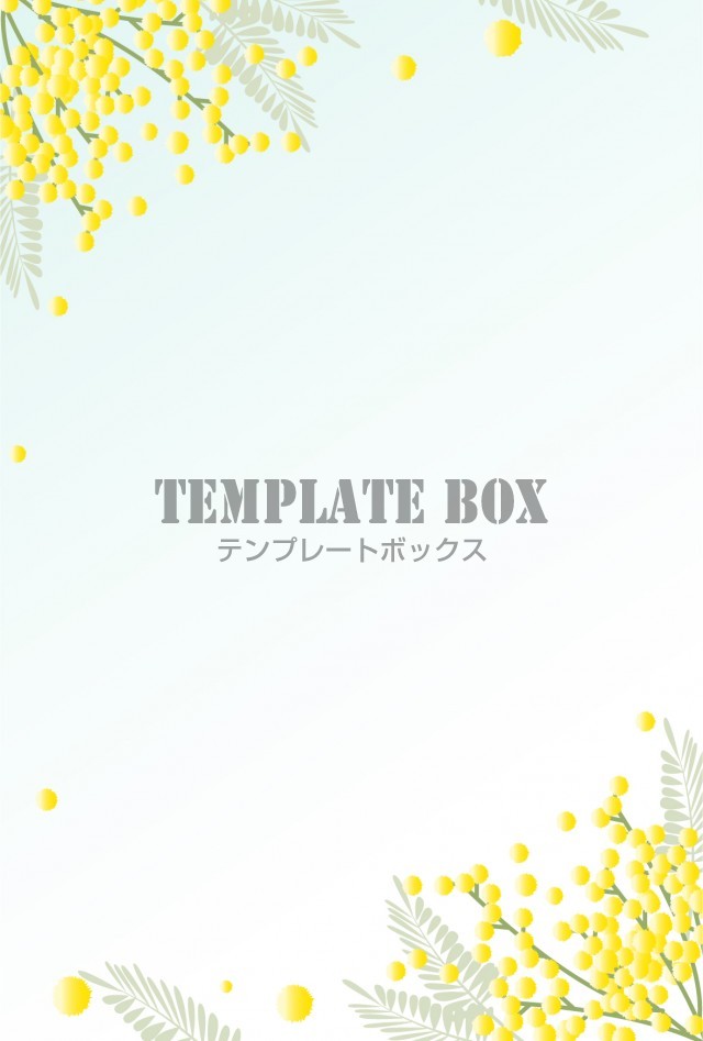 3月の花のデザイン ミモザの花かわいいイラスト 掲示物 卒園式 文集 Jpg Png Pdf 無料テンプレート Templatebox