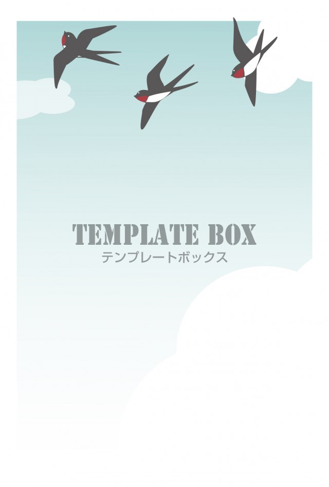 5月のデザイン 3羽のツバメと青空のかわいいイラスト 図書室新聞 チラシ 施設の広報 Jpg Png Pdf 無料テンプレート Templatebox