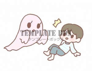 お化けに驚いてい…