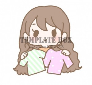 衣替えをしている…