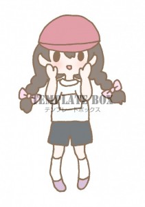 運動会で応援して…