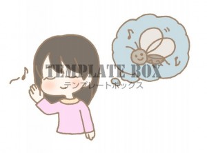 鈴虫の鳴き声を聞…