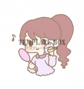 お化粧をしておめ…
