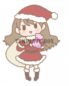 サンタの格好をし…