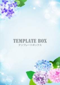 6月・紫陽花（メ…｜無料テンプレート｜メッセージカード｜無料