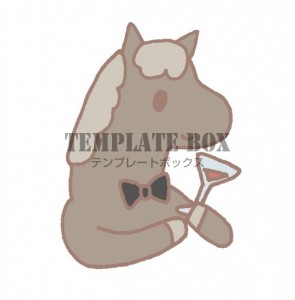 グラスを持ってい…