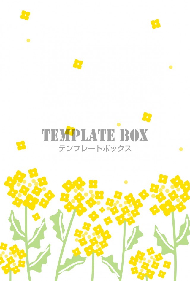 4月の春 菜の花フレーム素材 縦型 透過 白黒 お便り 写真 誕生日 フリー素材をダウンロード 無料イラスト素材 Templatebox