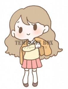 カーディガンを羽…