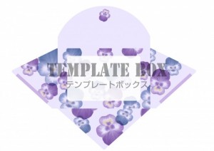 パンジー柄の華や…｜無料テンプレート｜テンプレ・その他｜無料