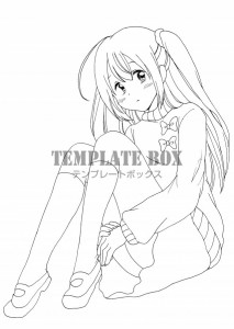 体育座りのハーフ…