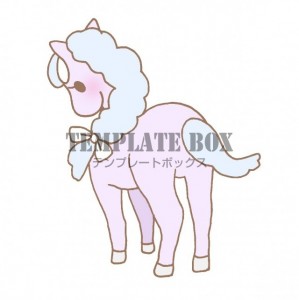 後ろ姿のパープル…