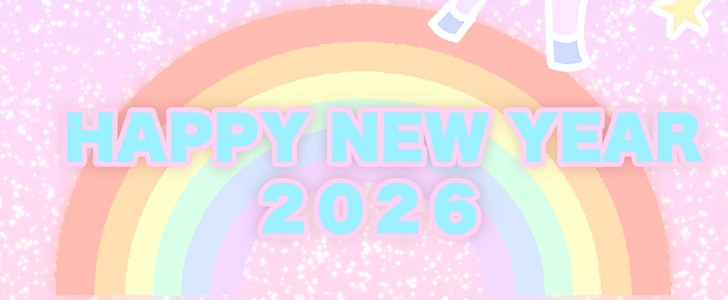 馬｜ユニコーン｜虹｜ゆめかわいい｜かわいい｜2026年｜馬年｜年賀状｜無料の年賀状素材｜無料｜ダウンロード