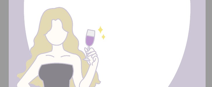 女性｜夜｜ワイン｜ドレス｜飲み｜お酒｜無料テンプレート｜無料｜ダウンロード