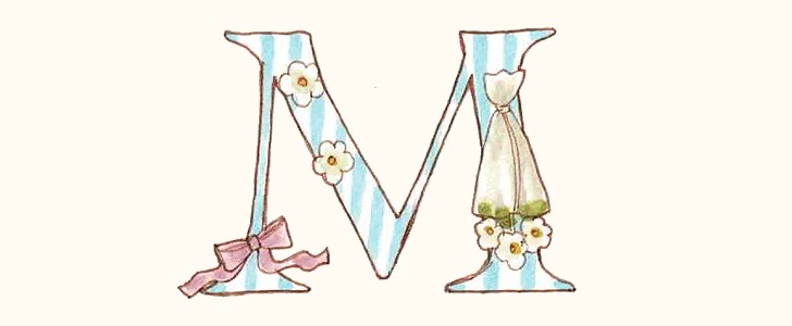 イニシャル｜アルファベット｜M｜無料イラスト素材｜無料｜ダウンロード