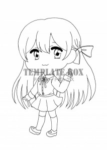 二等身の制服姿の…