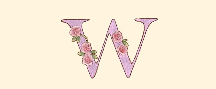 花｜薔薇｜イニシャル｜アルファベット｜無料イラスト素材｜無料｜ダウンロード