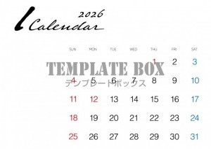 ２０２６年１月カ…