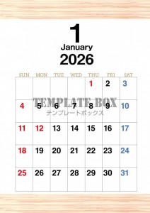 ２０２６年１月カ…