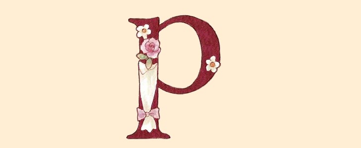 アルファベット｜イニシャル｜花｜無料イラスト素材｜無料｜ダウンロード