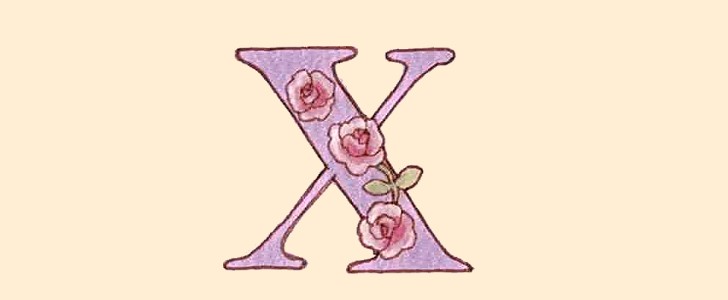 薔薇｜花｜イニシャル｜アルファベット｜無料イラスト素材｜無料｜ダウンロード