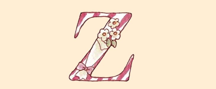 アルファベット｜イニシャル｜花｜無料イラスト素材｜無料｜ダウンロード