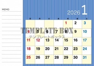 ２０２６年１月カ…