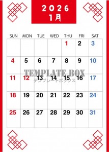 ２０２６年１月カ…