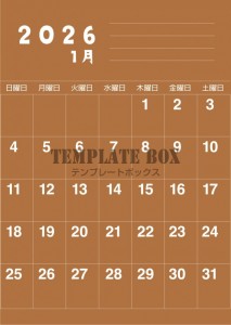 ２０２６年１月カ…