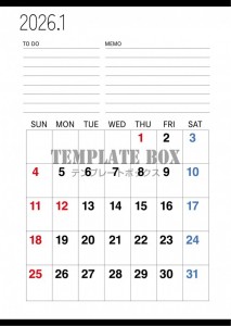 ２０２６年１月カ…