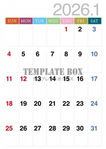 ２０２６年１月カ…