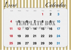 ２０２６年１月カ…