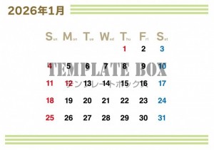 ２０２６年１月カ…