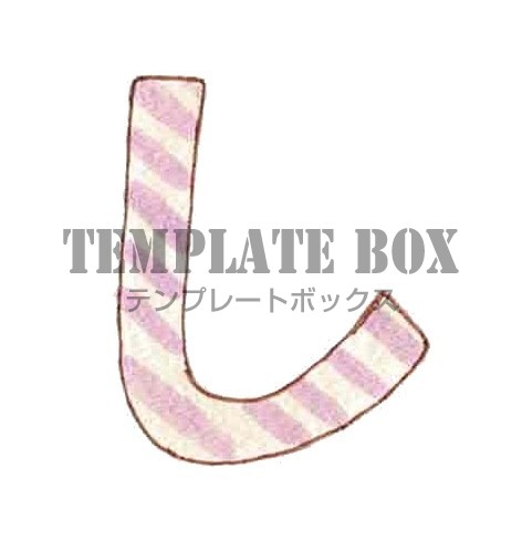 ストライプ柄のひらがなのしのワンポイントイラスト