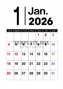 ２０２６年１月カ…