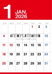 ２０２６年１月カ…