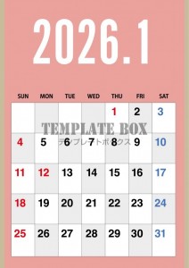 ２０２６年１月カ…