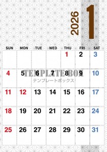 ２０２６年１月カ…