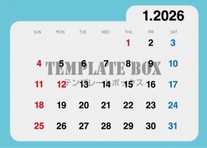 ２０２６年１月カ…